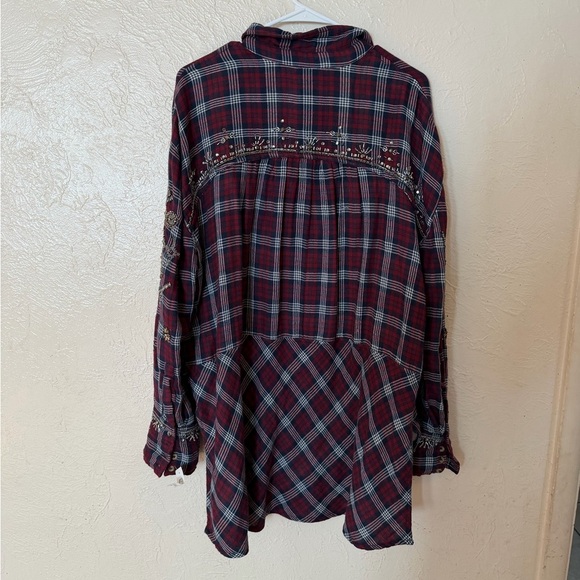 FP Movement by Free People Burgundy Button Down Shirt - Picture 11 of 13